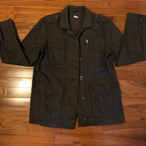J. crew cotton field jacket, gray. Size L.